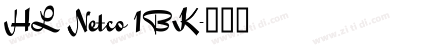 HL Netco 1BK字体转换